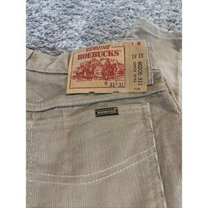 Vintage‎ 70's Sears and Roebucks Brown Corduroy Pants 31x31